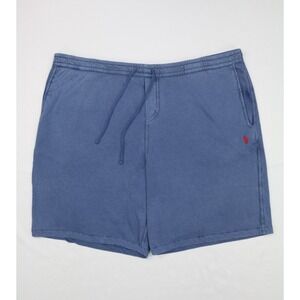Polo Ralph Lauren Mens Classic Terry Shorts Navy 4XB Red Small Pony Embroidered